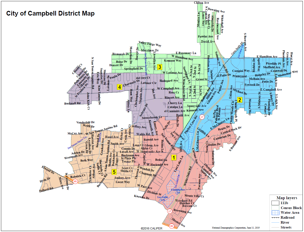 District Map -City of Campbell