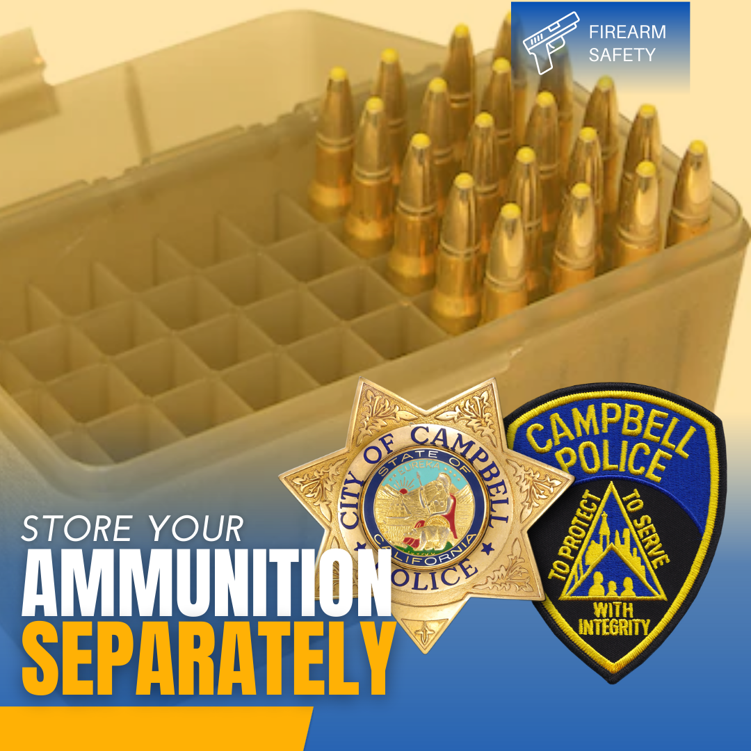 Firearm safety. Store your ammunition separately.