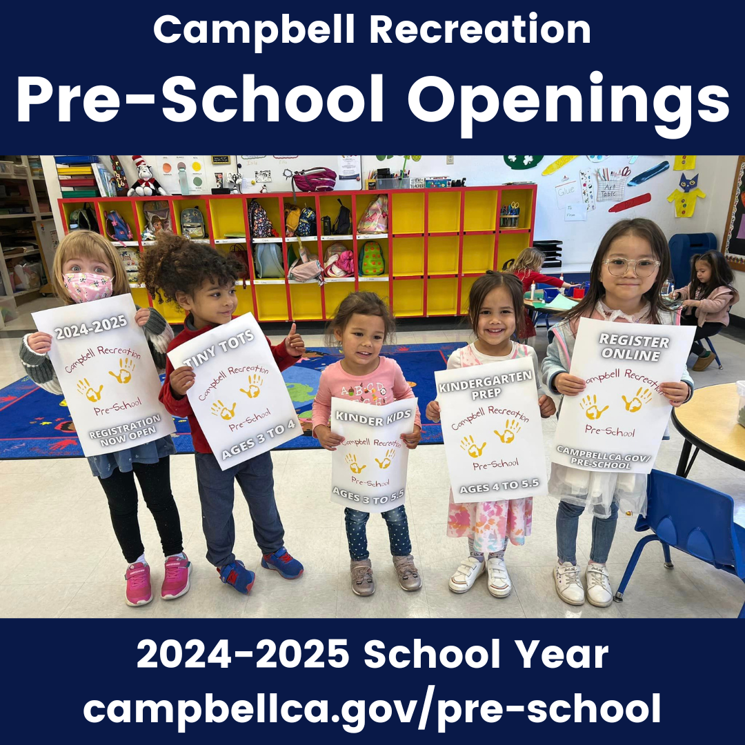 Campbell Recreation Pre-School Openings for 2024-2025 School Year