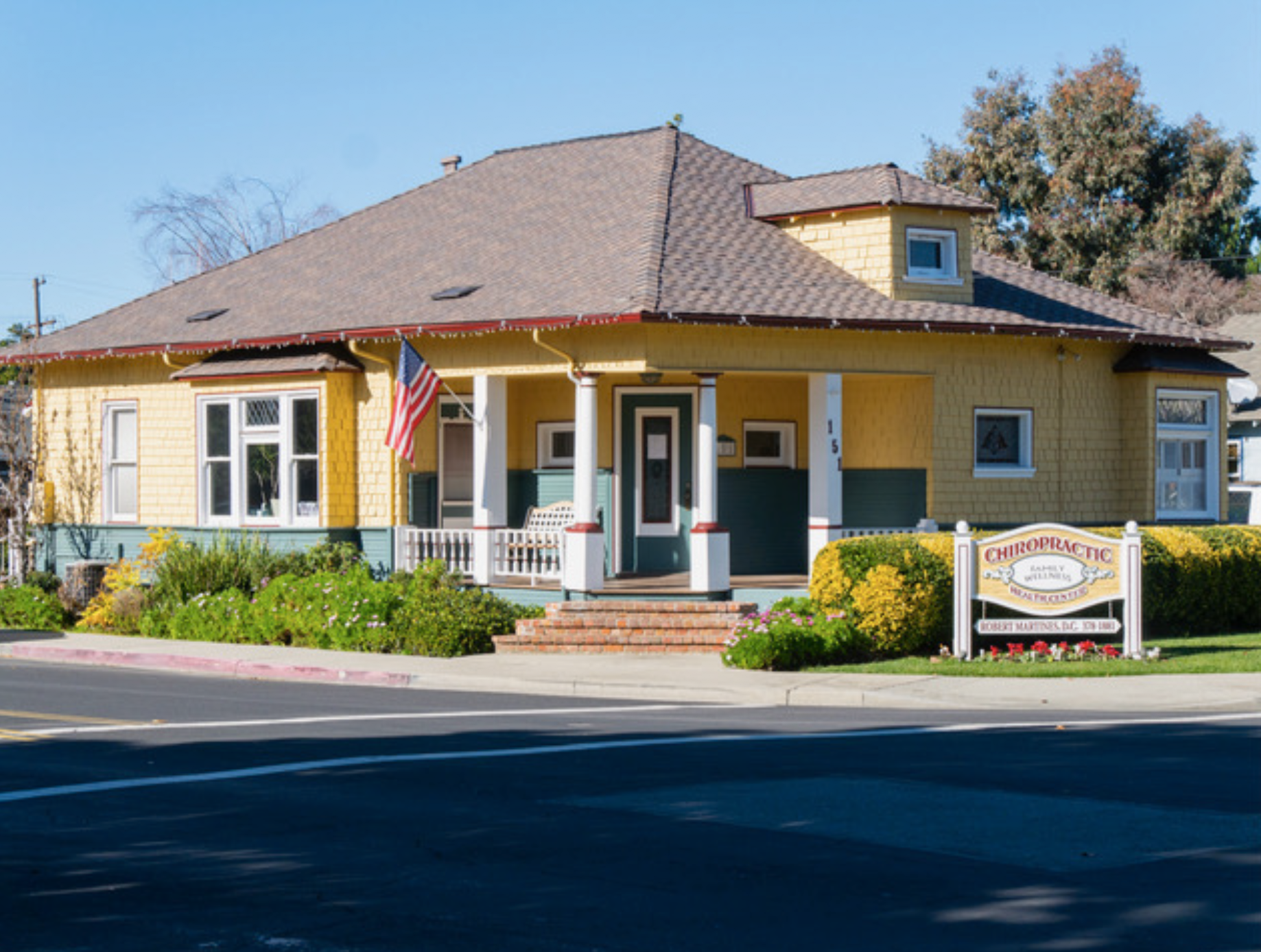 The front door view of the Gilman House.