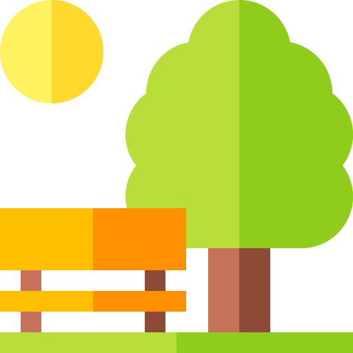 An icon representing a park