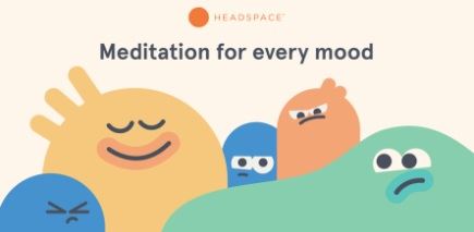 Picture for Headspace Meditation for every mood wih 5 abstract beings